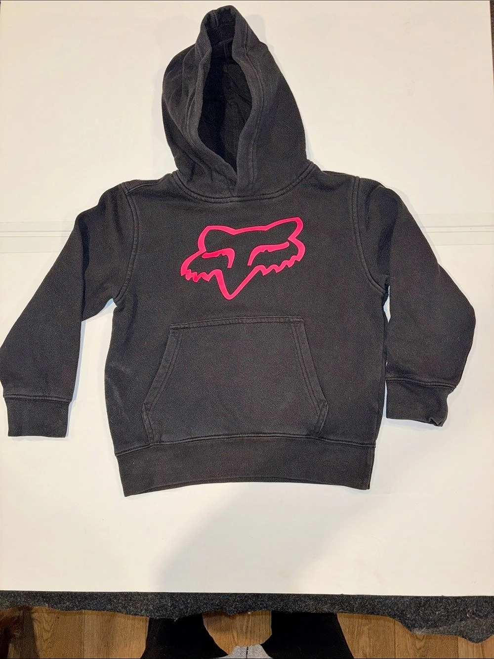 Fox Kids Black Graphic Hoodie Size YS